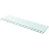 Image de Panneaux D'étagère 2 Pcs Verre Transparent 110 X 25 Cm Vidaxl