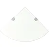 Image de Étagères D'angle 2 Pcs Et Supports Verre Transparent 25x25 Cm Vidaxl