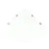 Image de Étagères D'angle 2 Pcs Et Supports Verre Transparent 45x45 Cm Vidaxl