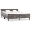Image de Cadre De Lit Sans Matelas Gris Velours 160x200 Cm Vidaxl