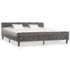 Image de vidaXL Cadre de lit sans matelas gris velours 200x200 cm 288563