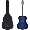 Image de Jeu De Guitare Classique De Débutant 12 Pcs Bleu 4/4 39" Vidaxl
