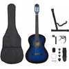 Image de vidaXL Jeu de guitare classique de débutant 12 pcs Bleu 4/4 39