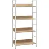 Image de Bibliothèque À 4 Niveaux Chêne 60x27,6x124,5 Cm Bois Ingénierie Vidaxl