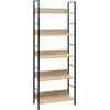 Image de Bibliothèque À 5 Niveaux Chêne 60x27,6x158,5 Cm Bois Ingénierie Vidaxl