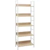 Image de Bibliothèque À 5 Niveaux Chêne 60x27,6x158,5 Cm Bois Ingénierie Vidaxl