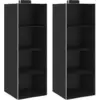 Image de Étagères Suspendues De Rangement 2 Pcs 4 Niveaux Tissu Vidaxl