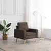 Image de Fauteuil Marron Tissu Vidaxl