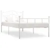 Image de Cadre De Lit Sans Matelas Blanc Métal 90x200 Cm Vidaxl