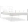 Image de Cadre De Lit Sans Matelas Blanc Métal 100x200 Cm Vidaxl
