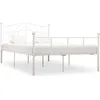 Image de vidaXL Cadre de lit Blanc Métal 120 x 200 cm