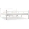 Image de vidaXL Cadre de lit sans matelas blanc métal 180x200 cm 284521
