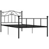 Image de Vidaxl cadre de lit sans matelas noir métal 90x200 cm cadre 1 personne