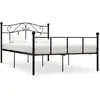 Image de vidaXL Cadre de lit sans matelas noir métal 160x200 cm 284527
