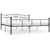 Image de Cadre De Lit Sans Matelas Noir Métal 180x200 Cm Vidaxl