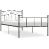 Image de Cadre De Lit Sans Matelas Gris Métal 100x200 Cm Vidaxl