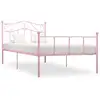 Image de Cadre De Lit Sans Matelas Rose Métal 90x200 Cm Vidaxl