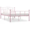 Image de vidaXL Cadre de lit sans matelas rose métal 160x200 cm 284541