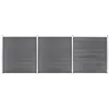 Image de vidaXL Clôture de jardin WPC 526x186 cm Gris