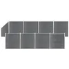 Image de Ensemble de clôture WPC - VIDAXL - 1484x186 cm - Gris - Durable - Facile à assembler