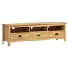 Image de vidaXL Meuble TV Hill Range Marron miel 158x40x47cm Bois de pin solide 288927