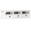 Image de Meuble tv hill range blanc 158x40x47 cm bois de pin solide 288928