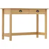 Image de Table Console Hill Range Avec 2 Tiroirs 110x45x74 Cm Pin Solide Vidaxl