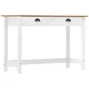 Image de Table Console Hill Avec 2 Tiroirs 110x45x74 Cm Pin Solide Vidaxl