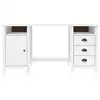 Image de Vidaxl bureau hill blanc 150x50x74 cm bois de pin solide 289000