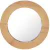 Image de Miroir Mural 40 Cm Teck Rond Vidaxl