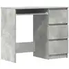 Image de Bureau Gris Béton 90x45x76 Cm Bois D’ingénierie Vidaxl