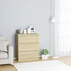 Image de vidaXL Buffet Chêne sonoma 60x35x76 cm Bois dingénierie