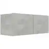 Image de Meuble Tv Gris Béton 80x30x30 Cm Bois D’ingénierie Vidaxl