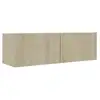 Image de Vidaxl meuble tv chêne sonoma 100x30x30 cm bois d’ingénierie 801484