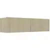 Image de Meuble Tv Chêne Sonoma 120x30x30 Cm Bois D’ingénierie Vidaxl