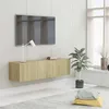 Image de vidaXL Meuble TV Chêne sonoma 120x30x30 cm Aggloméré