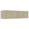 Image de Vidaxl meuble tv chêne sonoma 120x30x30 cm bois d’ingénierie 801493