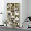 Image de Armoire À Cd Chêne Sonoma 102x23x177,5 Cm Bois D'ingénierie Vidaxl