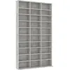 Image de Armoire À Cd Gris Béton 102x16x177,5 Cm Bois D'ingénierie Vidaxl