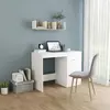 Image de Bureau Blanc 100x50x76 Cm Bois D'ingénierie Vidaxl