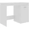 Image de Bureau Blanc Brillant 100x50x76 Cm Bois D’ingénierie Vidaxl