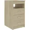Image de Armoire À Tiroirs Chêne Sonoma 40x50x76 Cm Bois D'ingénierie Vidaxl