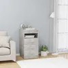 Image de vidaXL Armoire à tiroirs Gris béton 40x50x76 cm Bois dingénierie 801809