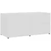 Image de Vidaxl meuble tv blanc 80x34x36 cm bois d'ingénierie 801850