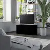 Image de Meuble Tv Noir 80x34x36 Cm Bois D'ingénierie Vidaxl