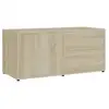 Image de Vidaxl meuble tv chêne sonoma 80x34x36 cm bois d'ingénierie 801853