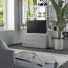 Image de Meuble Tv Gris Béton 80x34x36 Cm Bois D'ingénierie Vidaxl