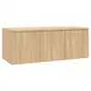 Image de Vidaxl meuble tv chêne sonoma 80x34x30 cm bois d'ingénierie 801862