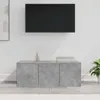 Image de vidaXL Meuble TV Gris béton 80x34x30 cm Aggloméré