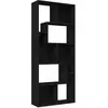 Image de Bibliothèque Noir 67x24x161 Cm Bois D'ingénierie Vidaxl